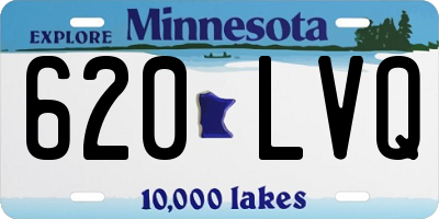MN license plate 620LVQ