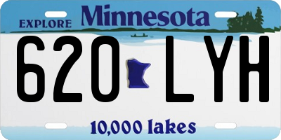 MN license plate 620LYH