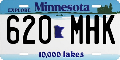 MN license plate 620MHK