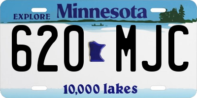 MN license plate 620MJC