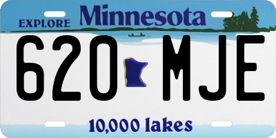 MN license plate 620MJE