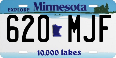 MN license plate 620MJF