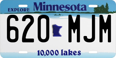 MN license plate 620MJM