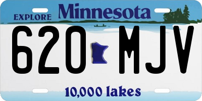 MN license plate 620MJV