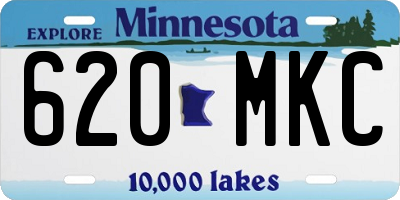MN license plate 620MKC