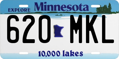 MN license plate 620MKL