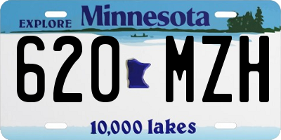 MN license plate 620MZH