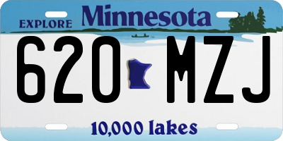 MN license plate 620MZJ