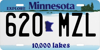 MN license plate 620MZL
