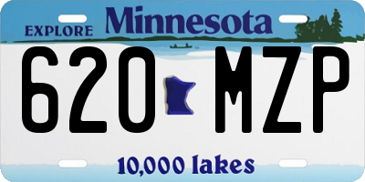 MN license plate 620MZP
