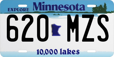 MN license plate 620MZS