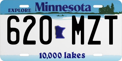 MN license plate 620MZT