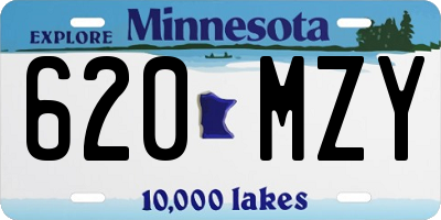 MN license plate 620MZY