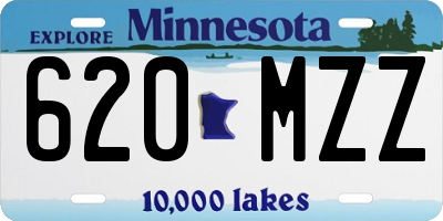 MN license plate 620MZZ