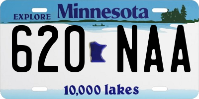 MN license plate 620NAA