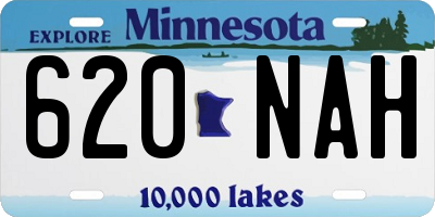 MN license plate 620NAH