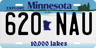 MN license plate 620NAU