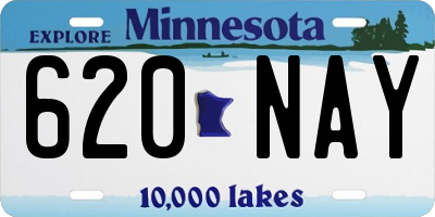 MN license plate 620NAY