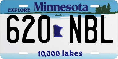 MN license plate 620NBL