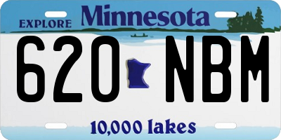 MN license plate 620NBM
