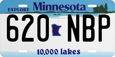MN license plate 620NBP