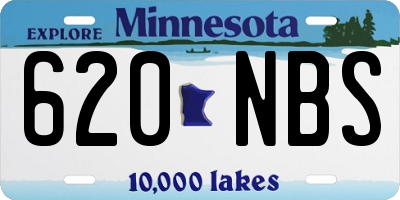 MN license plate 620NBS
