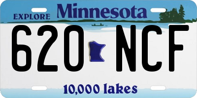 MN license plate 620NCF