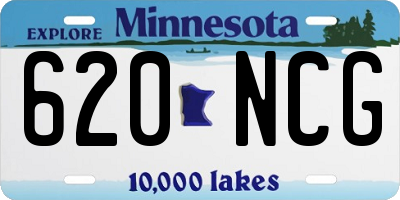 MN license plate 620NCG