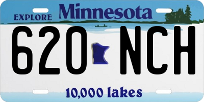 MN license plate 620NCH