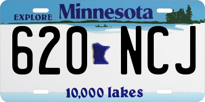 MN license plate 620NCJ