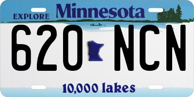 MN license plate 620NCN