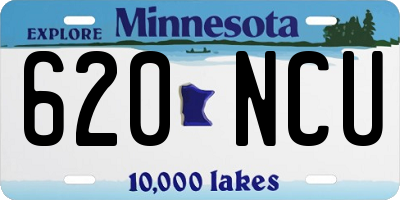 MN license plate 620NCU