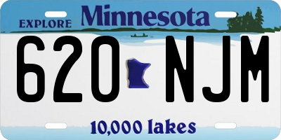 MN license plate 620NJM