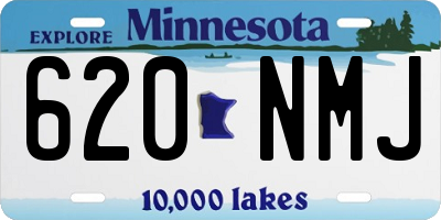MN license plate 620NMJ