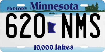 MN license plate 620NMS