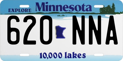 MN license plate 620NNA