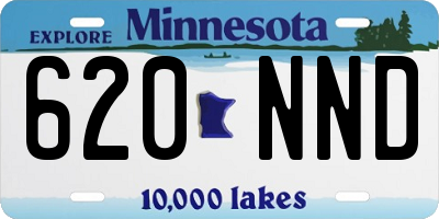 MN license plate 620NND