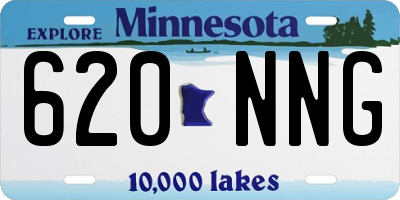 MN license plate 620NNG