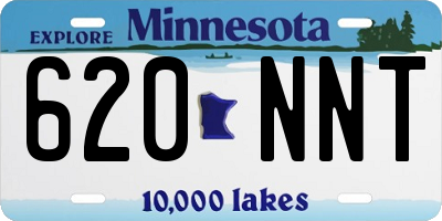 MN license plate 620NNT