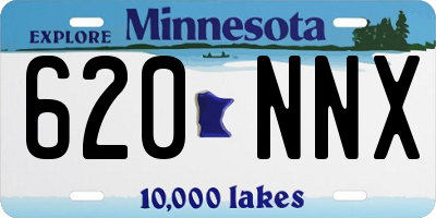 MN license plate 620NNX