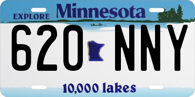 MN license plate 620NNY
