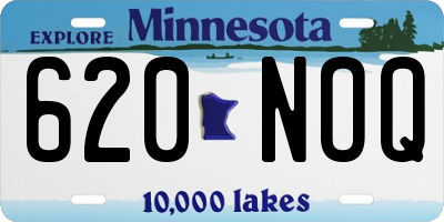 MN license plate 620NOQ