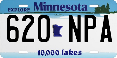 MN license plate 620NPA