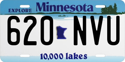 MN license plate 620NVU