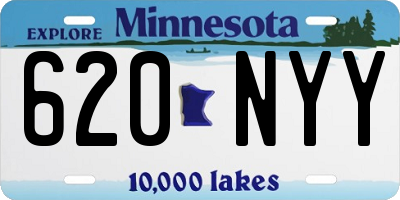 MN license plate 620NYY