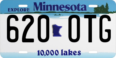 MN license plate 620OTG