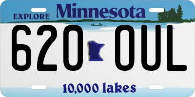 MN license plate 620OUL