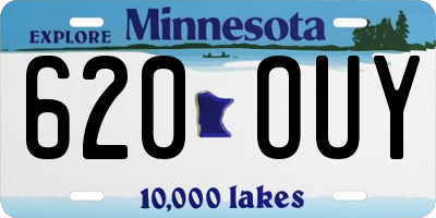 MN license plate 620OUY