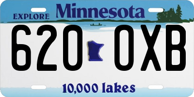 MN license plate 620OXB