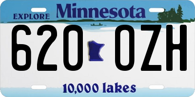 MN license plate 620OZH